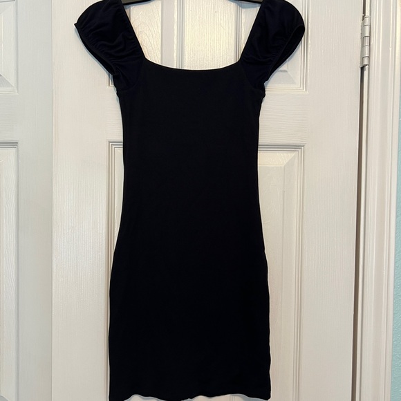 Wilfred Free Aritzia Fortune Black Mini Dress - Picture 6 of 6